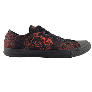 Radd Electric Red Skull Mandala Low Top Sneakers Shoes Skater Punk Mens 12.5M